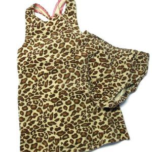 Gymboree Jumper Dress with matching Bloomer 2T Teachers Pet NWT Vintage Cheetah